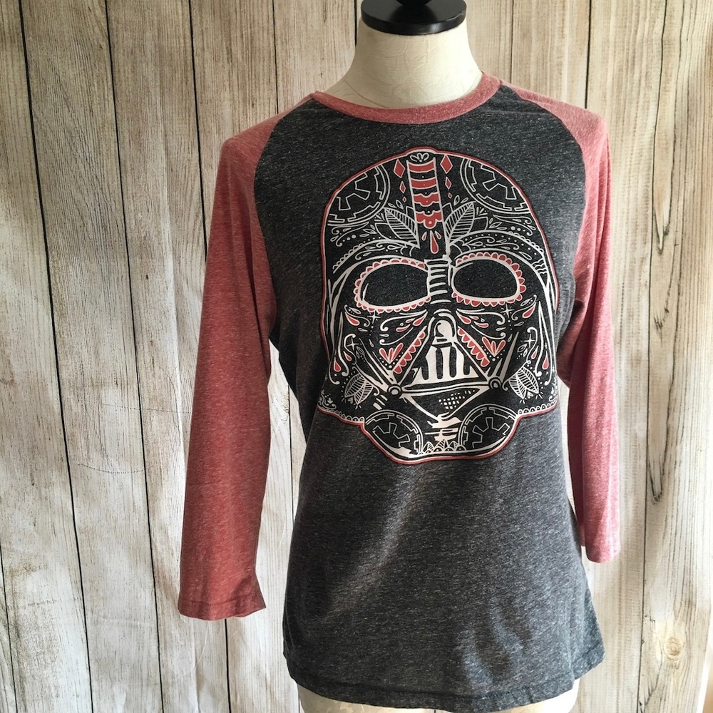 Star Wars Darth Vader 3/4 sleeve top size M